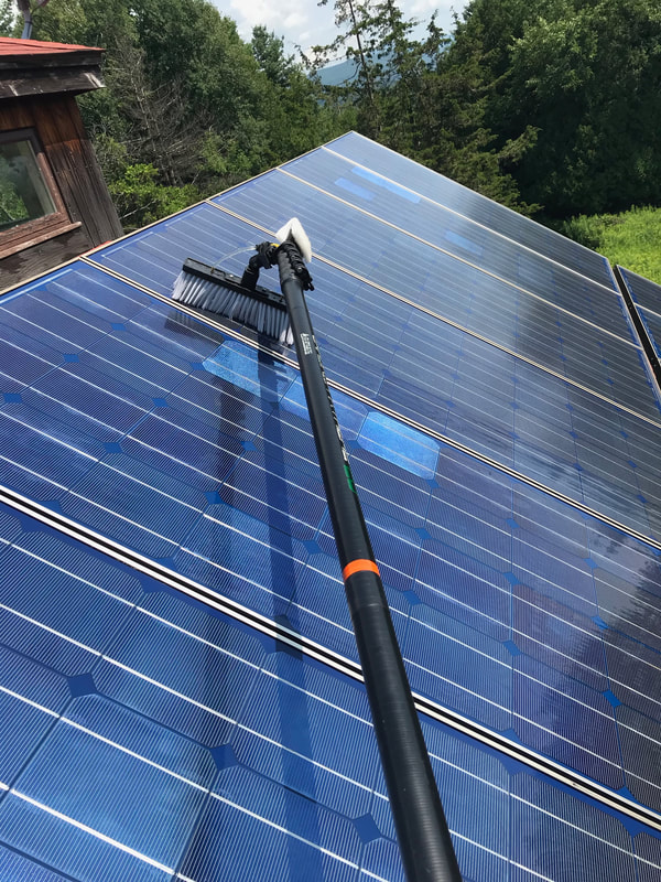 Solar Panel Cleaning Water Fed Pole